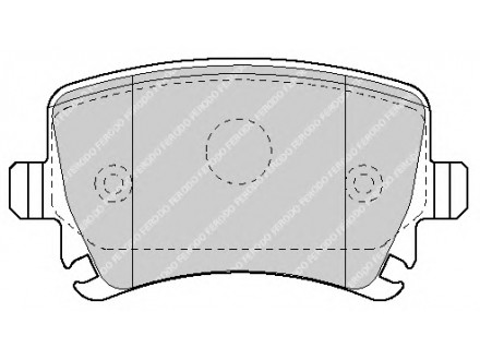 Plocice zadnje Golf V/Passat 3C/Garnitura